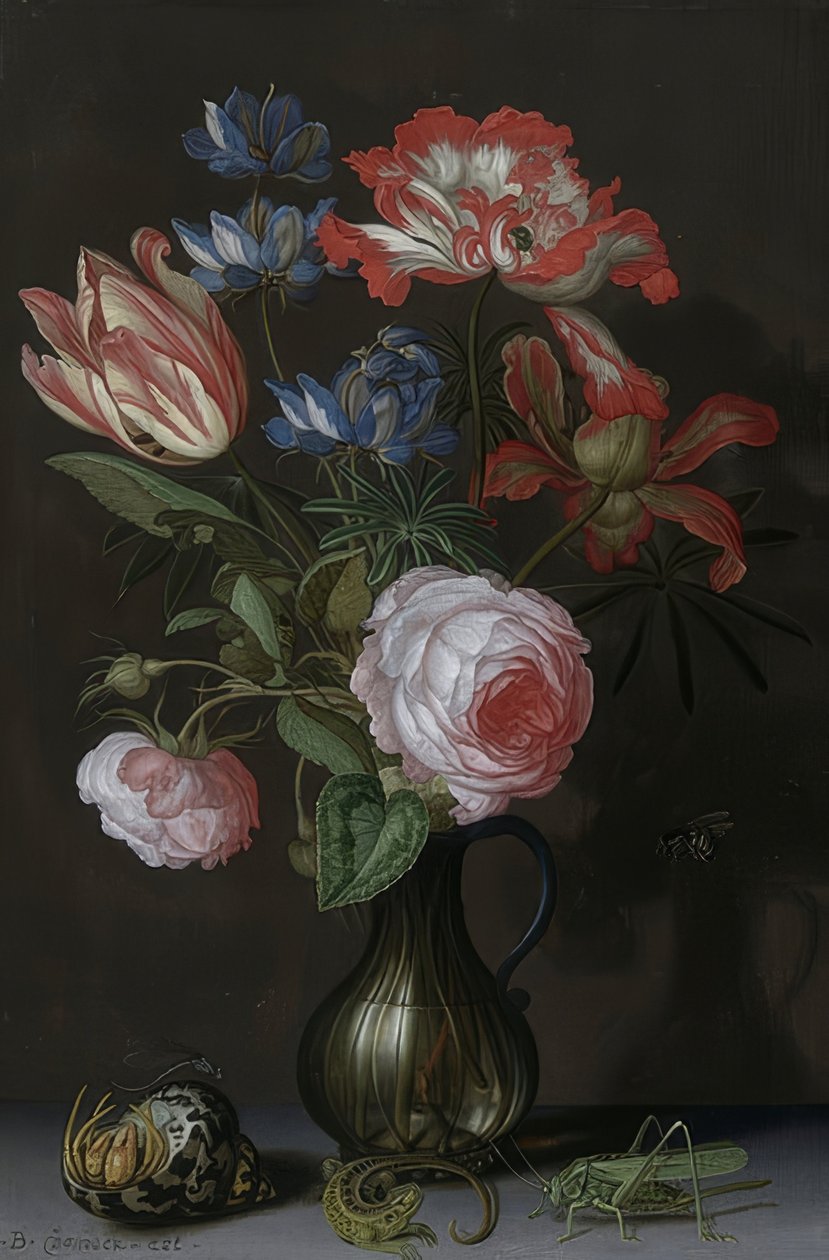 Ainda vida floral. Por volta de 1630 de Balthasar van der Ast