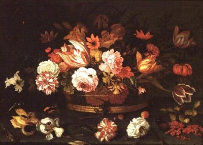 Rosas, Túlipas na cesta de Balthasar van der Ast