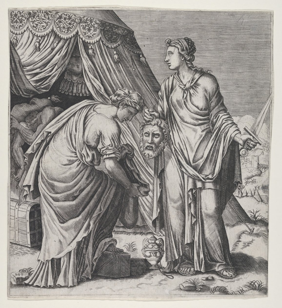 Judite com a Cabeça de Holofernes. de Balthazar van den Bos