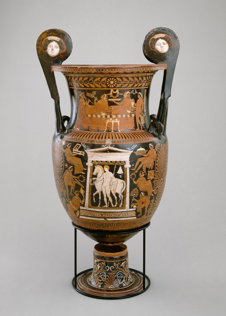 Volute krater, Apúlia, 320-310 aC (argila) (ver também 321231) de Baltimore Painter