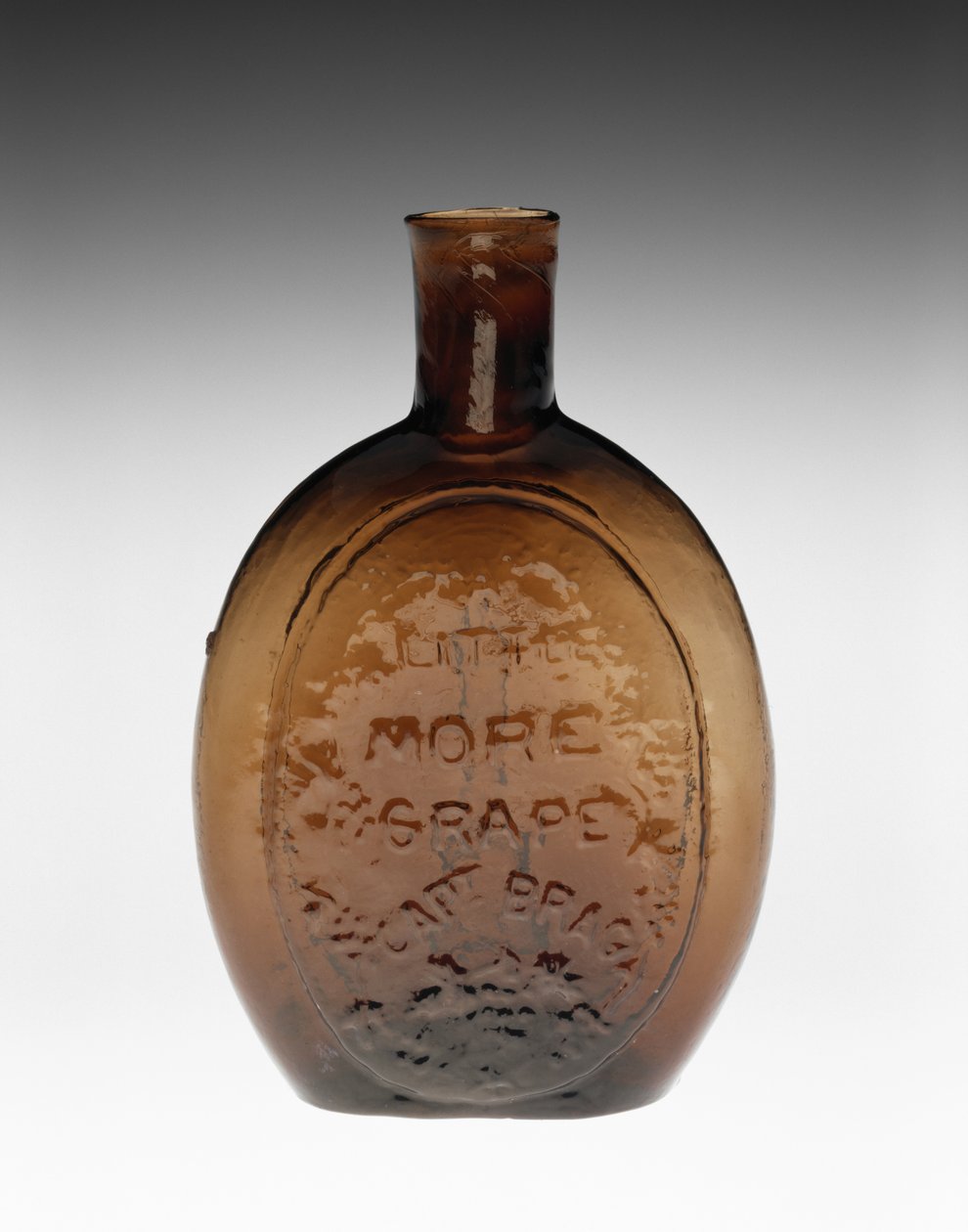 Frasco Figurado, c. 1847 (vidro sem chumbo) de Baltimore Glass Works