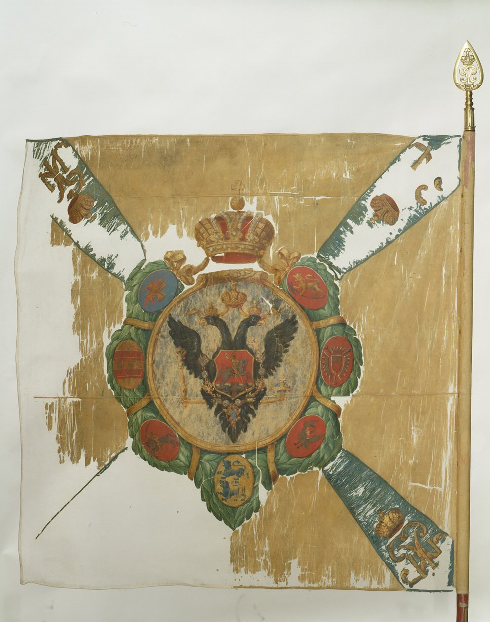 Bandeira do Regimento de Salva-vidas Semenovsky, 1762 de Banners and Standards Flags