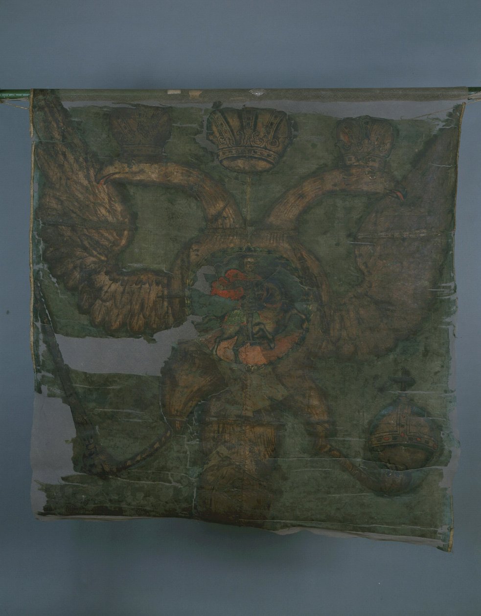 Bandeira regimental imperial na época de Pedro, o Grande, 1700 de Banners and Standards Flags