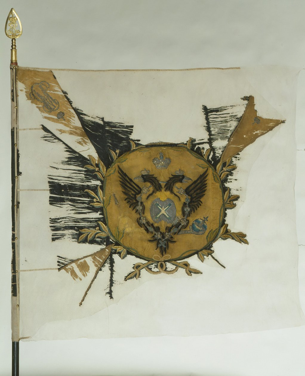 Bandeira de São Jorge do Regimento de Infantaria na época de Catarina II, meados do século XVIII de Banners and Standards Flags