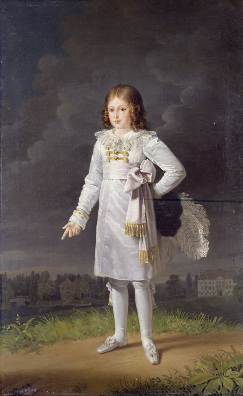 Frederic-Napoleon (1815-33) Príncipe Bacciochi, 1819 de Barbara Krafft