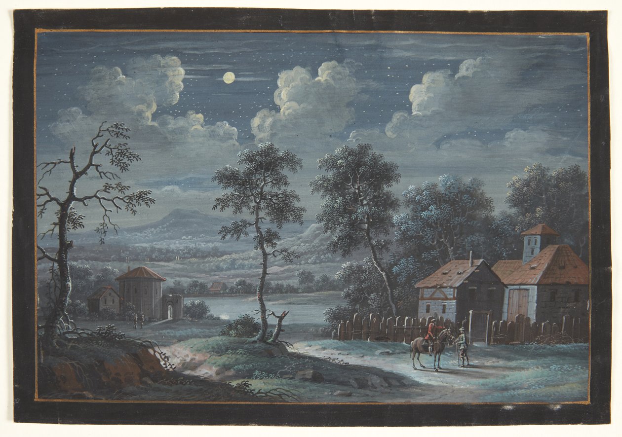 Uma paisagem do sul na lua cheia de Barbara Dietzsch