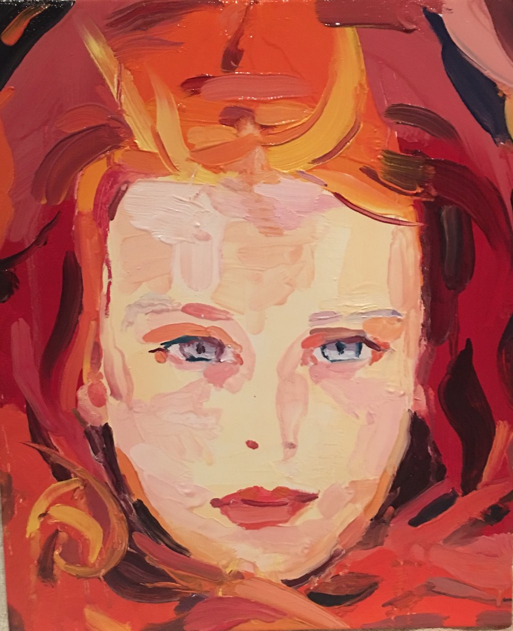 "Em chamas", 2017 de Barbara Hoogeweegen