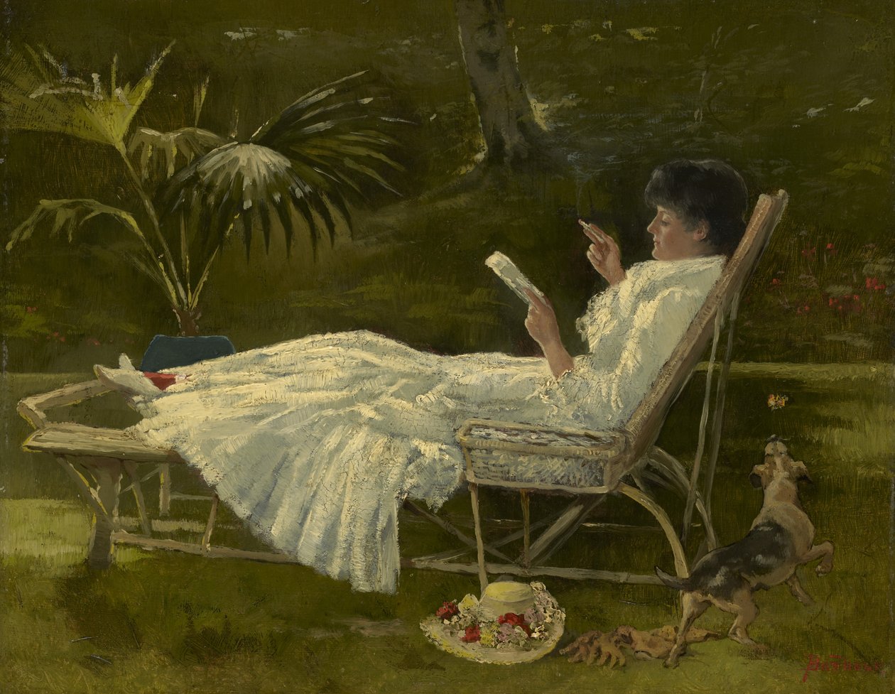 Mulher lendo, c.1910 de Barbour