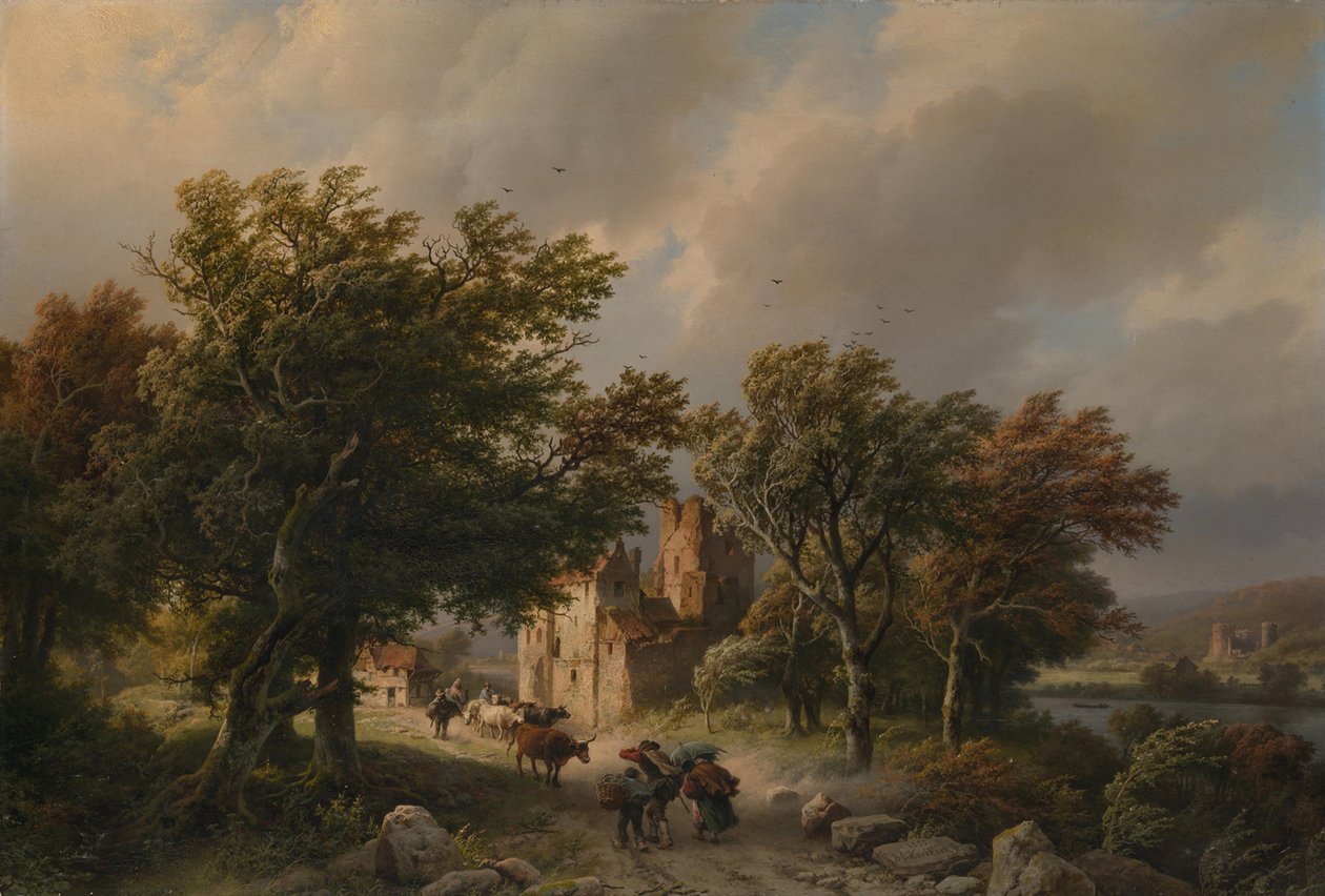 A rajada de vento de Barend Cornelis Koekkoek