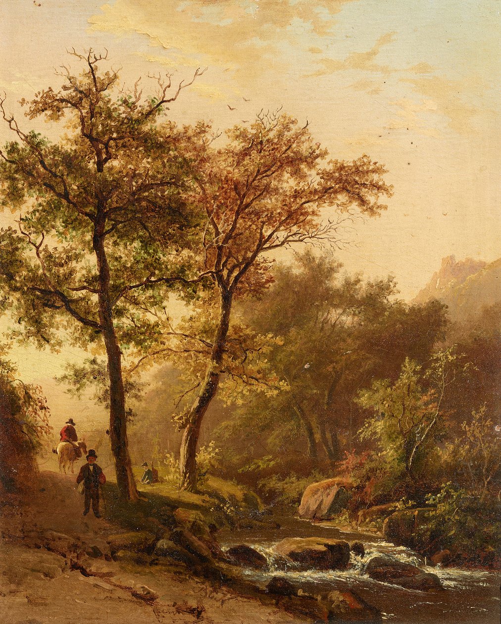 Paisagem romântica de Barend Cornelis Koekkoek