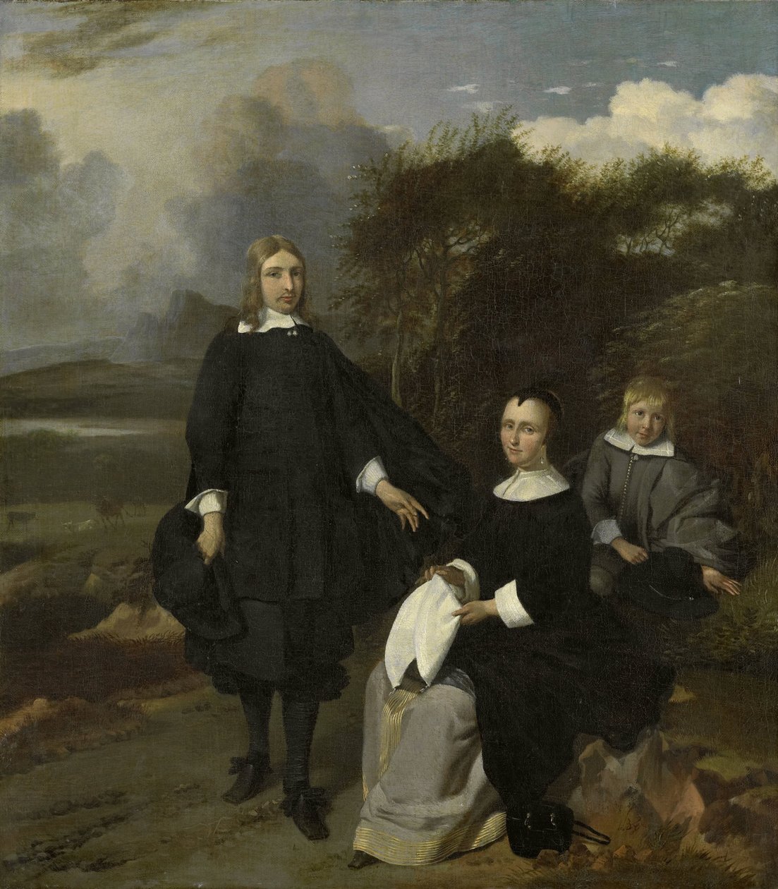 Família numa Paisagem de Barend Graat