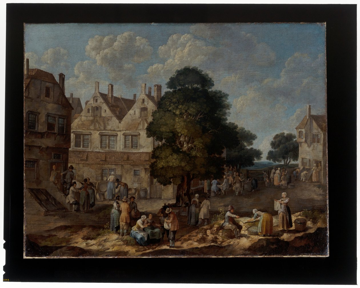 Um par de cenas de aldeia de Barend Hendrik Thier