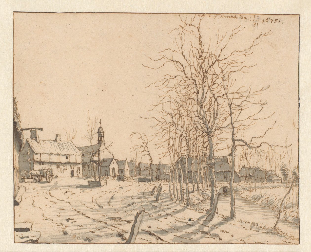 Vista de Gemert, Brabante do Norte de Barend Klotz (attributed to)