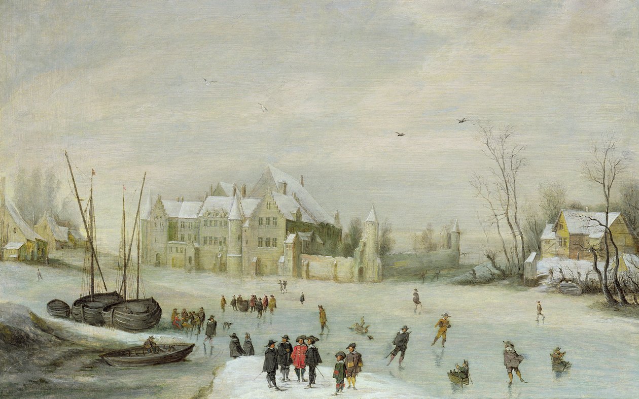 Paisagem de inverno de Barent Avercamp