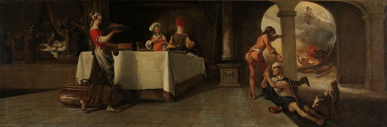 Lázaro e o Rico de Barent Fabritius