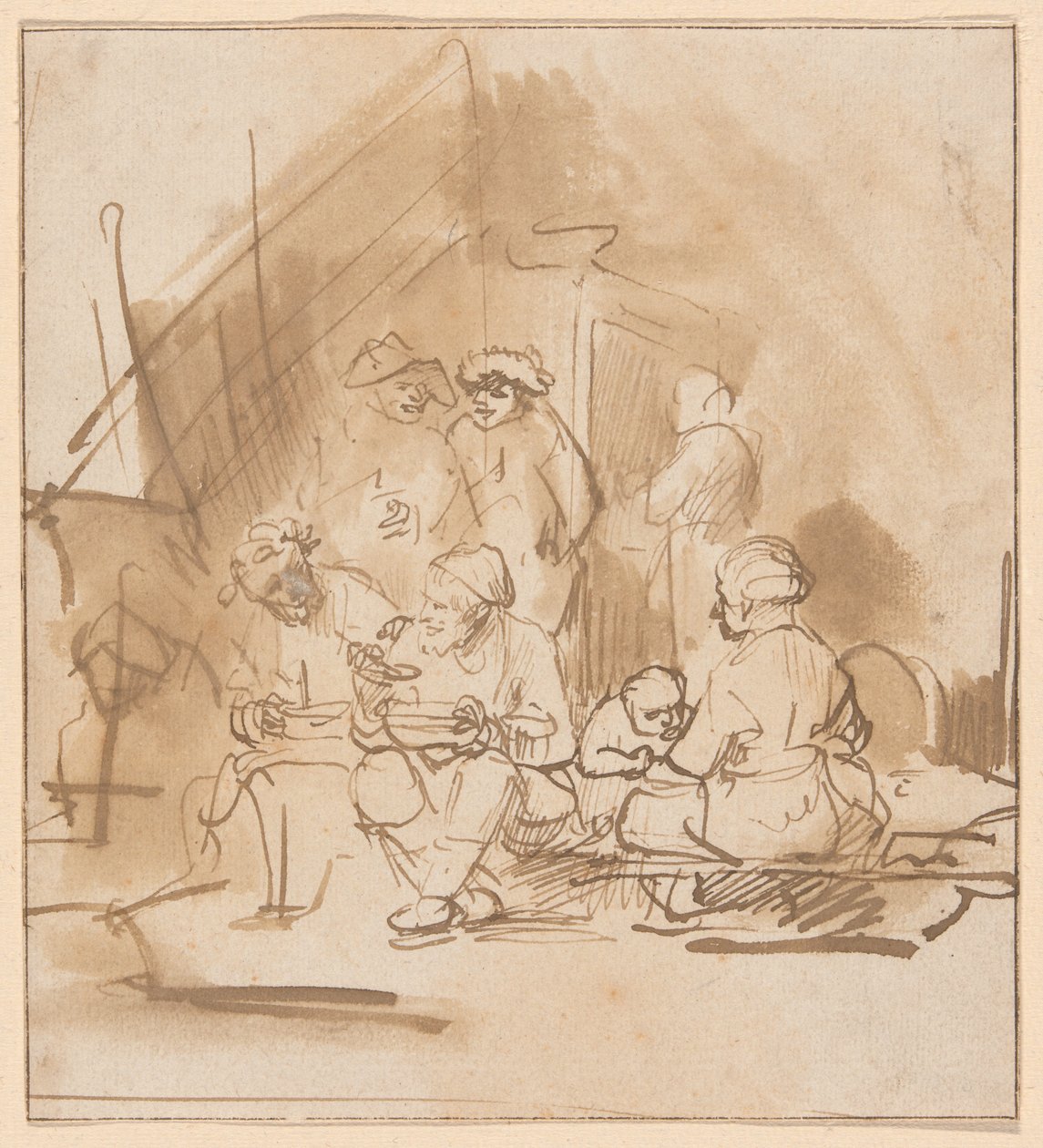 Sátiro entre os camponeses de Barent Fabritius