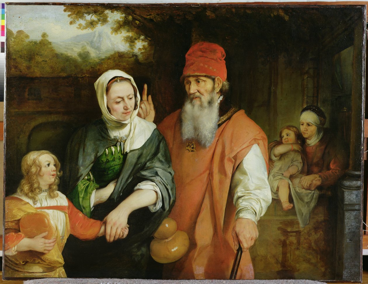 O despedimento de Agar de Barent Fabritius