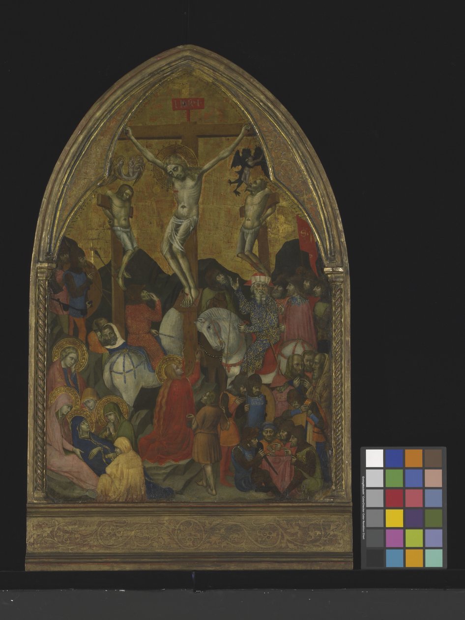 Crucificação (tempera e ouro sobre madeira) de Barnaba da Modena
