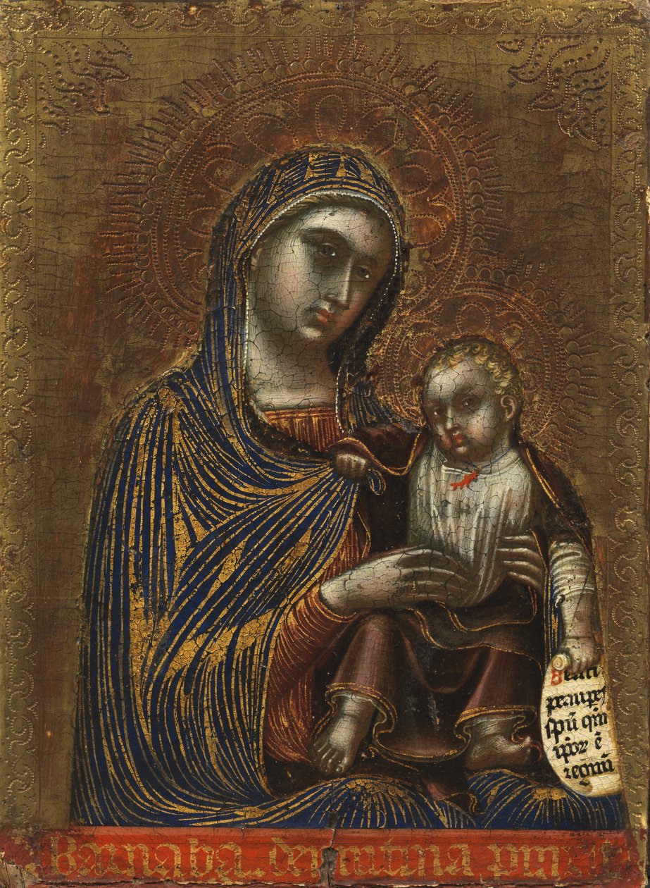 Virgem e Criança, c.1365-70 de Barnaba da Modena