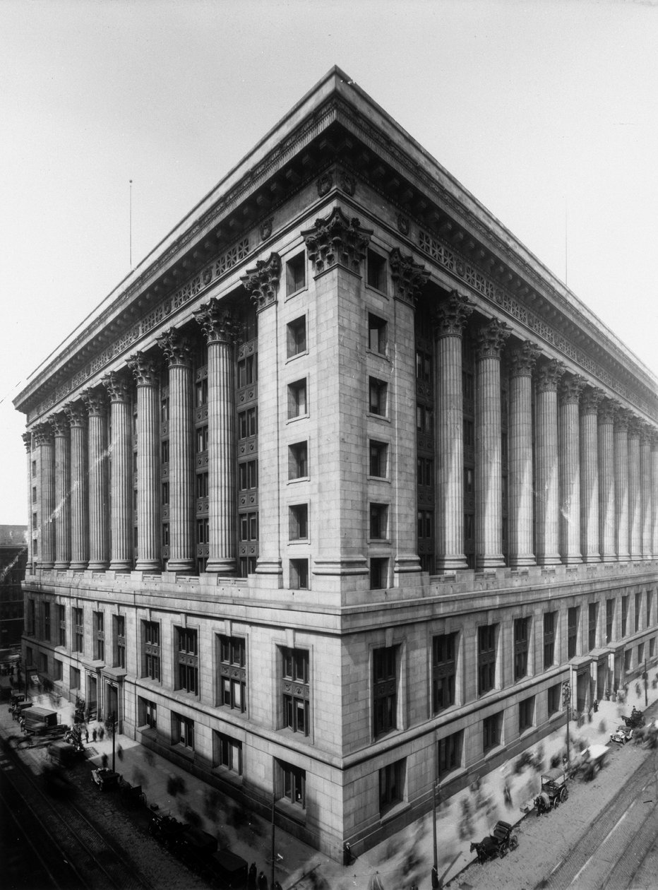 City Hall and County Building, Chicago, Illinois, EUA, c.1905 (foto a p/b) de Barnes and Crosby