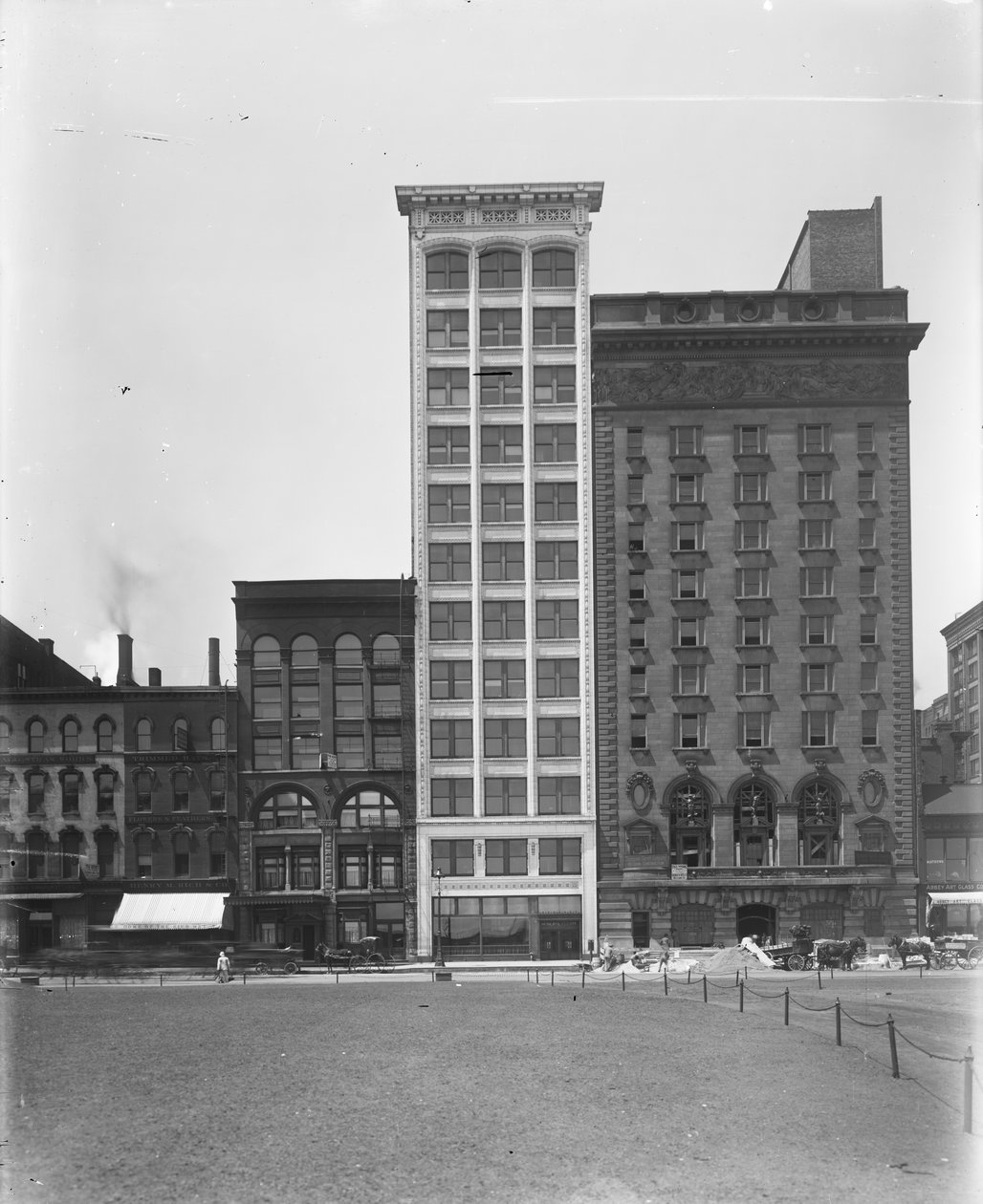 Edifício Lake View (Edifício do Tribunal Municipal), Chicago, Illinois, EUA, c.1908 (foto a p/b) de Barnes and Crosby