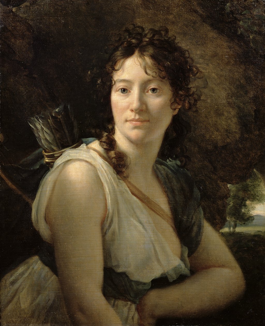 Mademoiselle Duchesnoy no papel do Dido de Baron François Pascal Simon Gérard