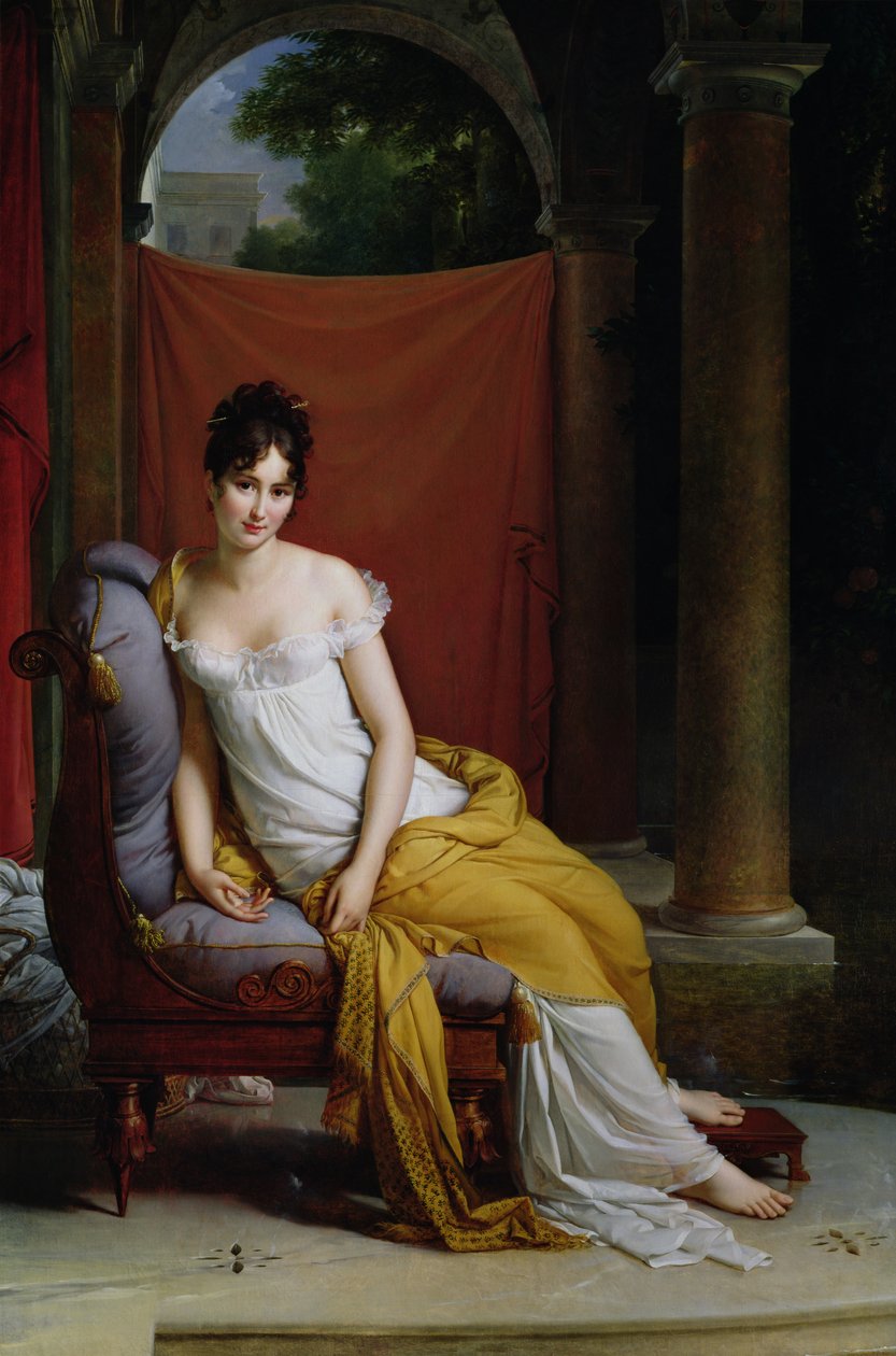 Retrato de Madame Recamier (1777-1849) de Baron François Pascal Simon Gérard