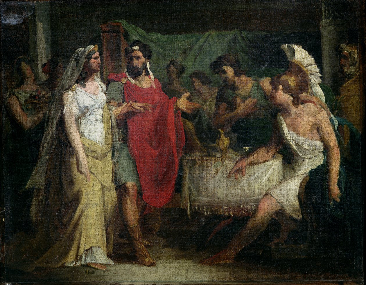 O casamento de Alexandre, o Grande (356-323 aC) e Roxana, 1810 de Baron Pierre Narcisse Guerin