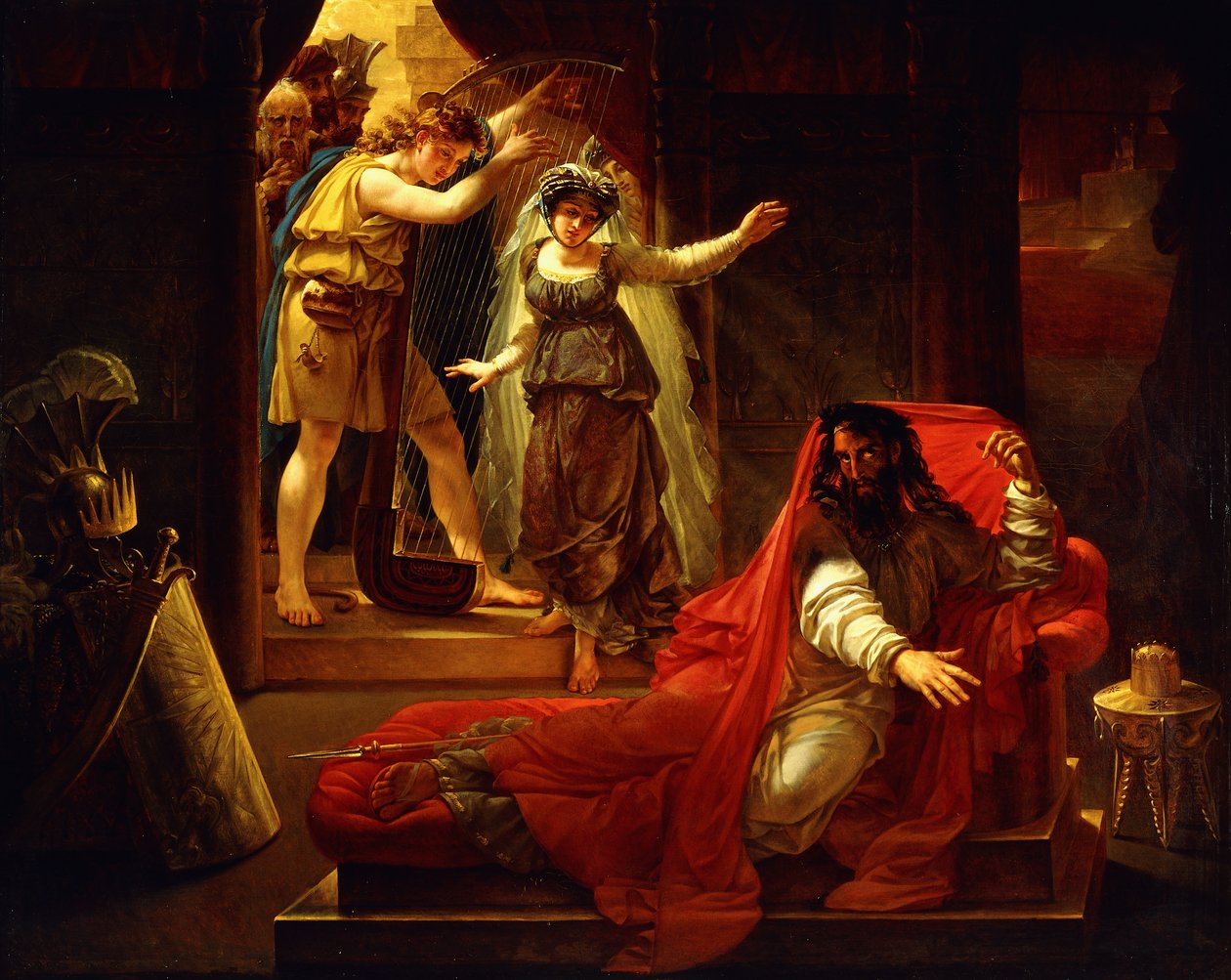 David tocando harpa para o rei Saul, de Baron Antoine Jean Gros