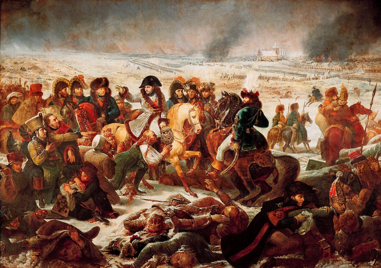 Napoleão I no campo de batalha de Eylau em 9/02/1807. 1808 (óleo sobre tela) de Baron Antoine Jean Gros