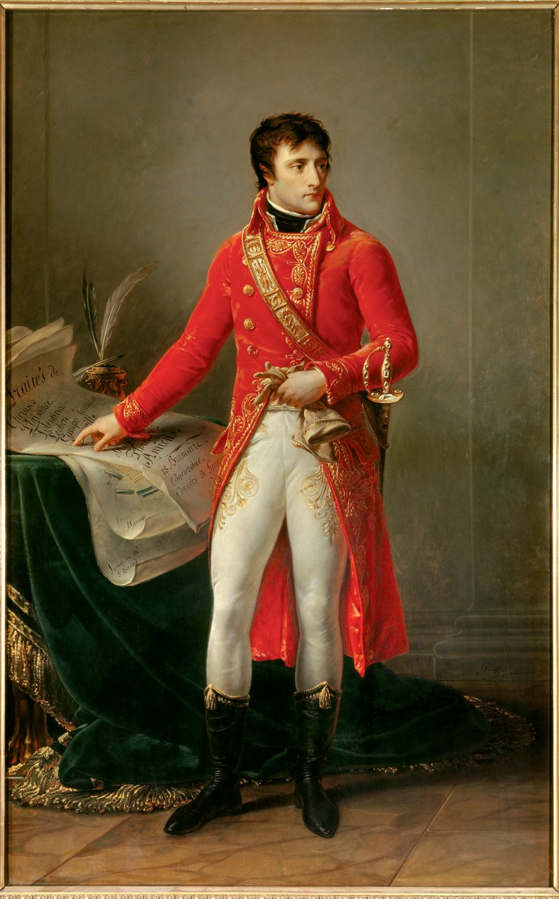 Retrato completo de Napoleão Bonaparte como Primeiro Cônsul (1769-1821) Pintura de Antoine Jean Gros (1771-1835). 1802. Paris, Museu da Legião de Honra de Baron Antoine Jean Gros