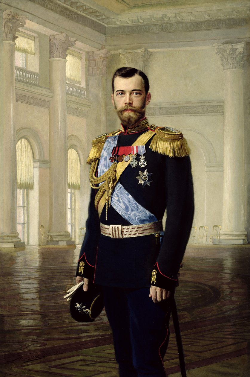 Retrato do Imperador Nicolau II de Baron Ernest Friedrich von Liphart