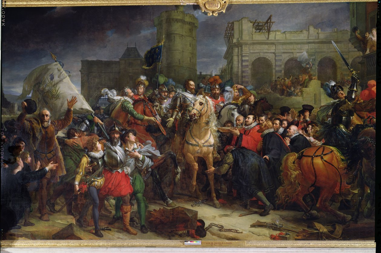 A entrada de Henri IV (1553-1610) em Paris, 22 de março de 1594 de Baron François Pascal Simon Gérard