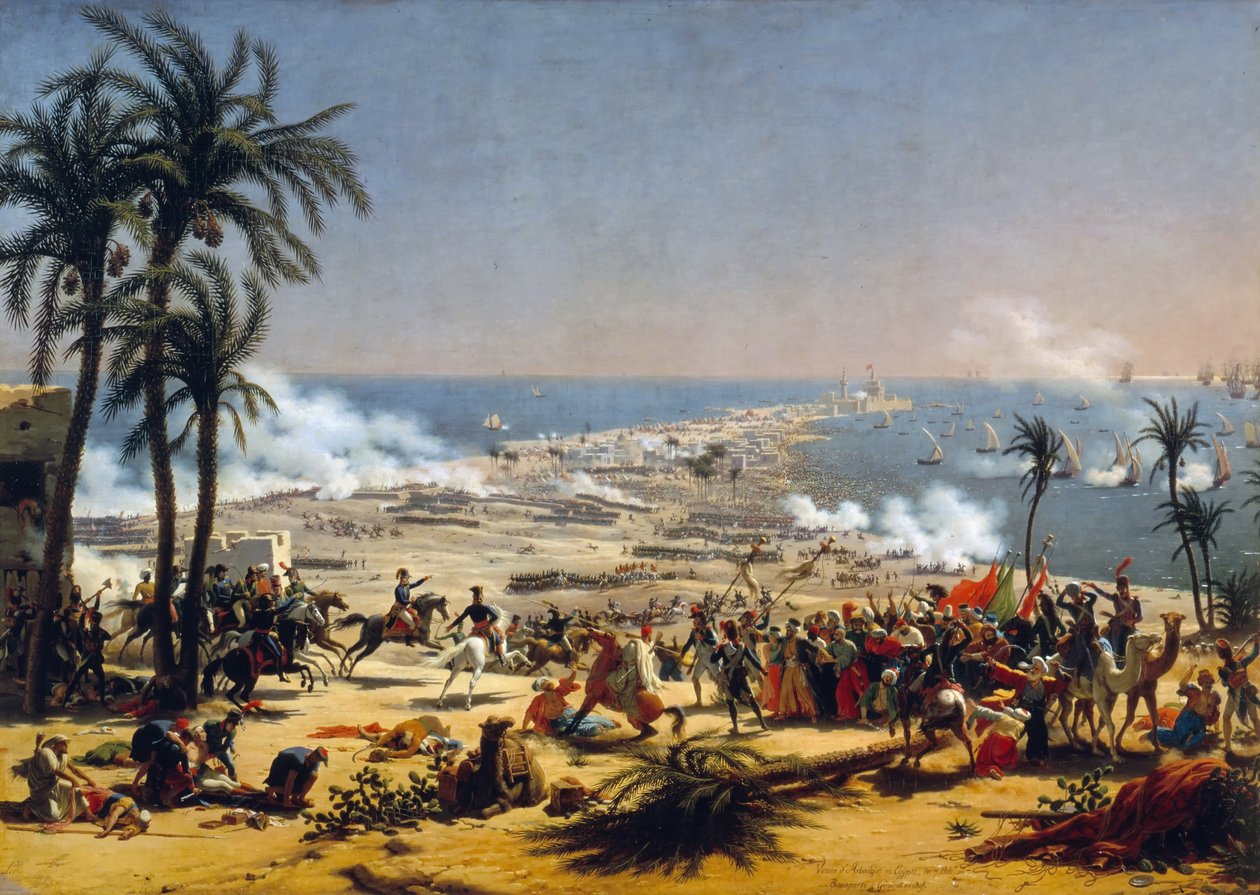 Batalha de Aboukir, 25 de julho de 1799 de Baron Lejeune Louis François