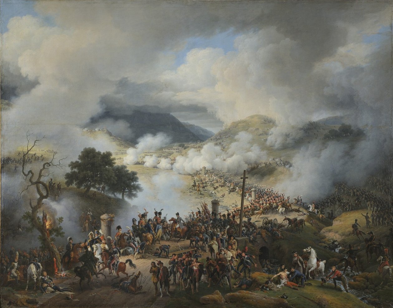 Francês: Bataille du col de Somo Sierra en Castille, le 30 novembre 1808 Batalha de Somo Sierra, 30 de novembro de 1808 de Baron Lejeune Louis François