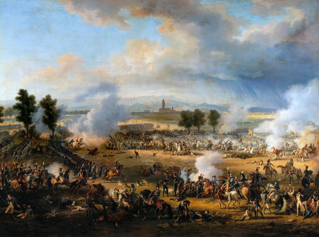 A Batalha de Marengo em 14 de junho de 1800 de Baron Lejeune Louis François