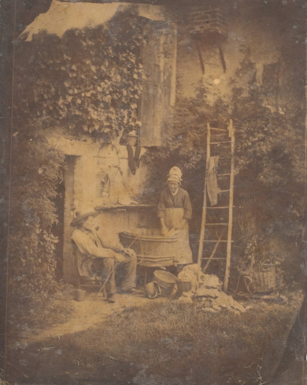 A Lavanderia, década de 1840. de Baron Louis Adolphe Humbert De Molard