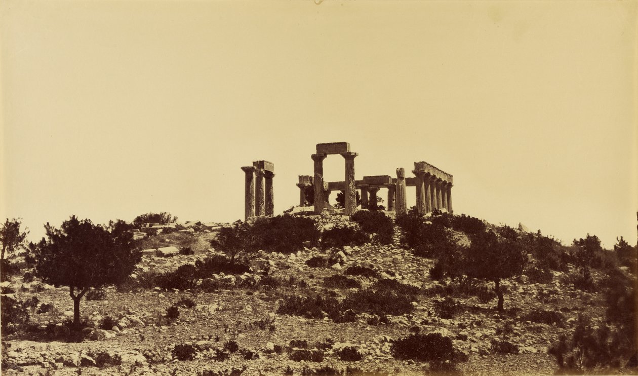 Templo de Júpiter em Aegina. de Baron Paul des Granges