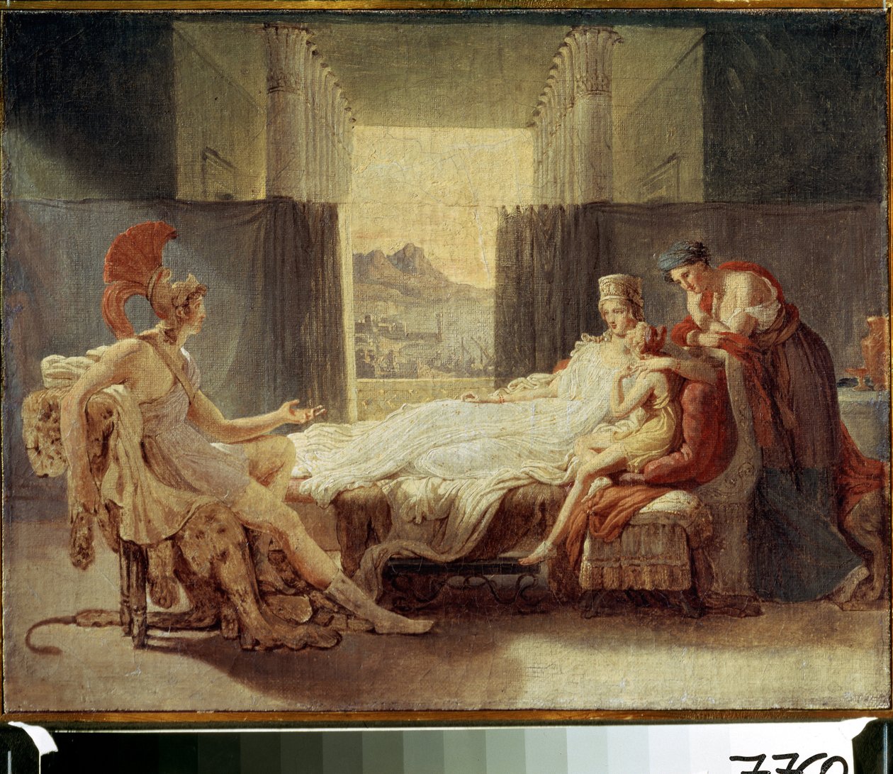 "Aeneas telling Dido of the Disaster at Troy" Pintura de Pierre Narcisse (Pierre-Narcisse) Guerin (1774-1833) - Óleo sobre tela - Moscovo, Museu Pushkin de Baron Pierre Narcisse Guerin