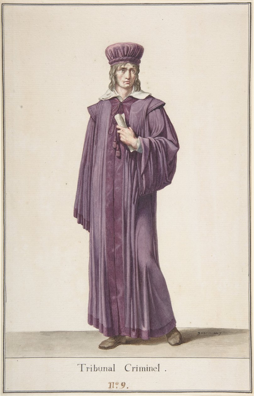 Juiz do Tribunal Penal, c.1798-99 de Baron Pierre Narcisse Guerin