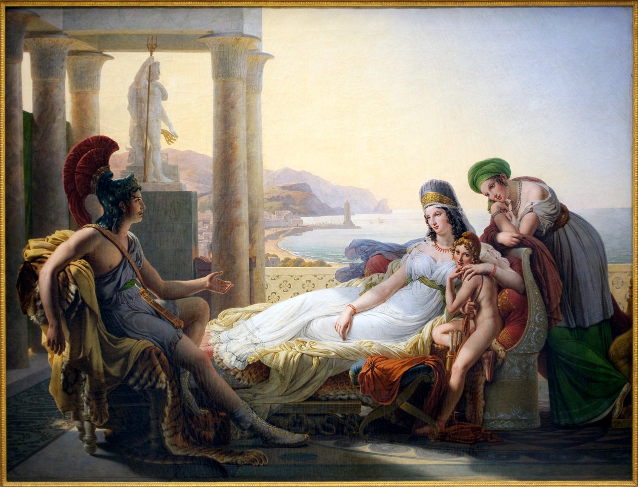 Aeneas Dizendo Dido os infortúnios de Tróia, 1819 de Baron Pierre Narcisse Guerin