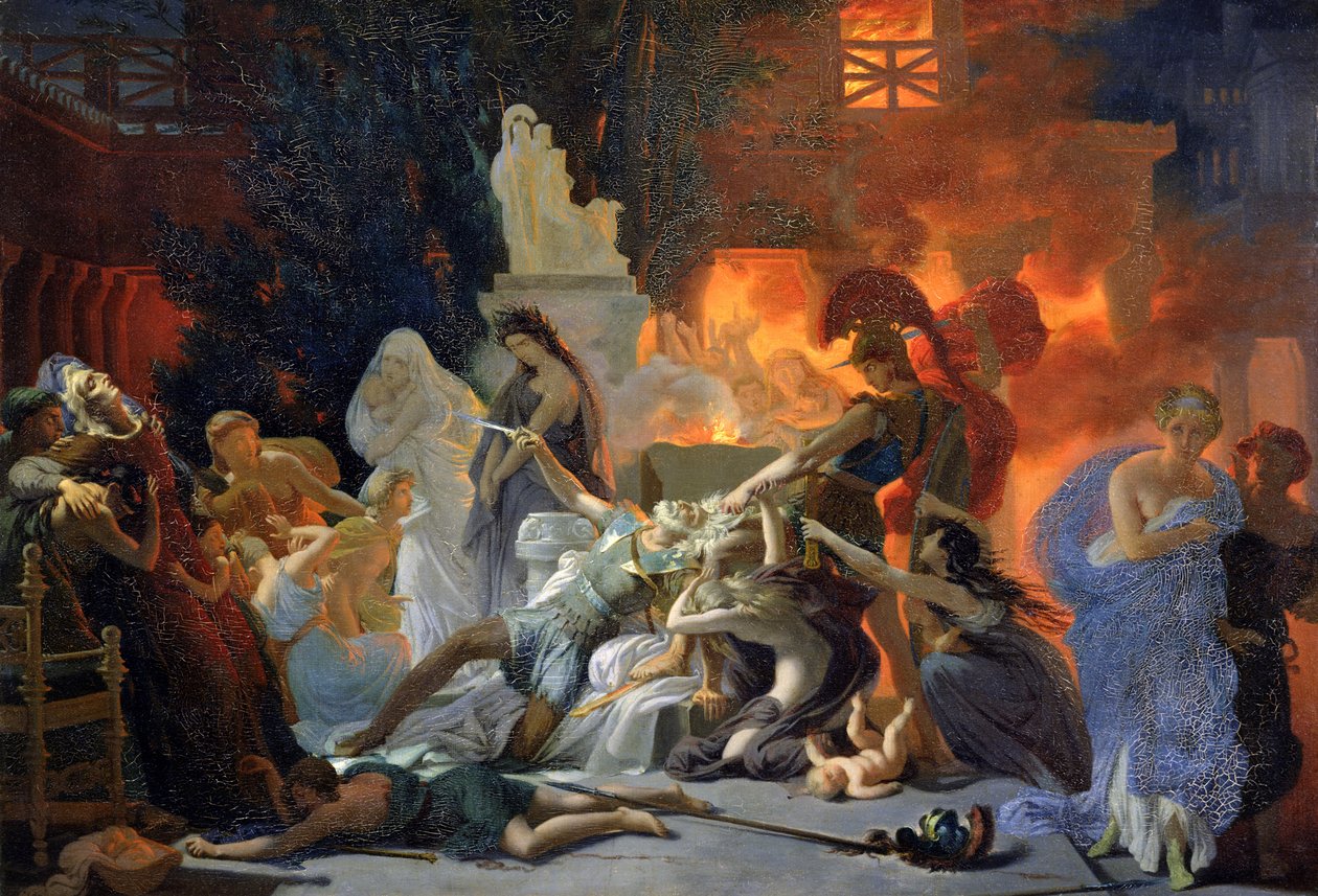 A morte de Príamo, c.1817 de Baron Pierre Narcisse Guerin