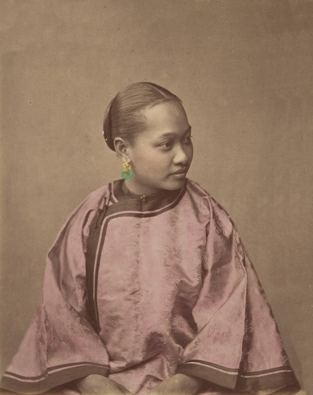 Garota de Xangai, década de 1870. de Baron Raimund von Stillfried