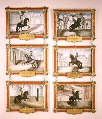 A Escola Espanhola de Equitação, seis pinturas eqüestres de Baron Reis Eisenberg