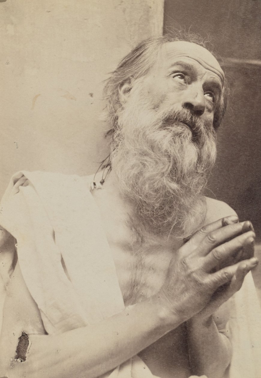 [Retrato de um homem a rezar]. de Baron Wilhelm von Gloeden