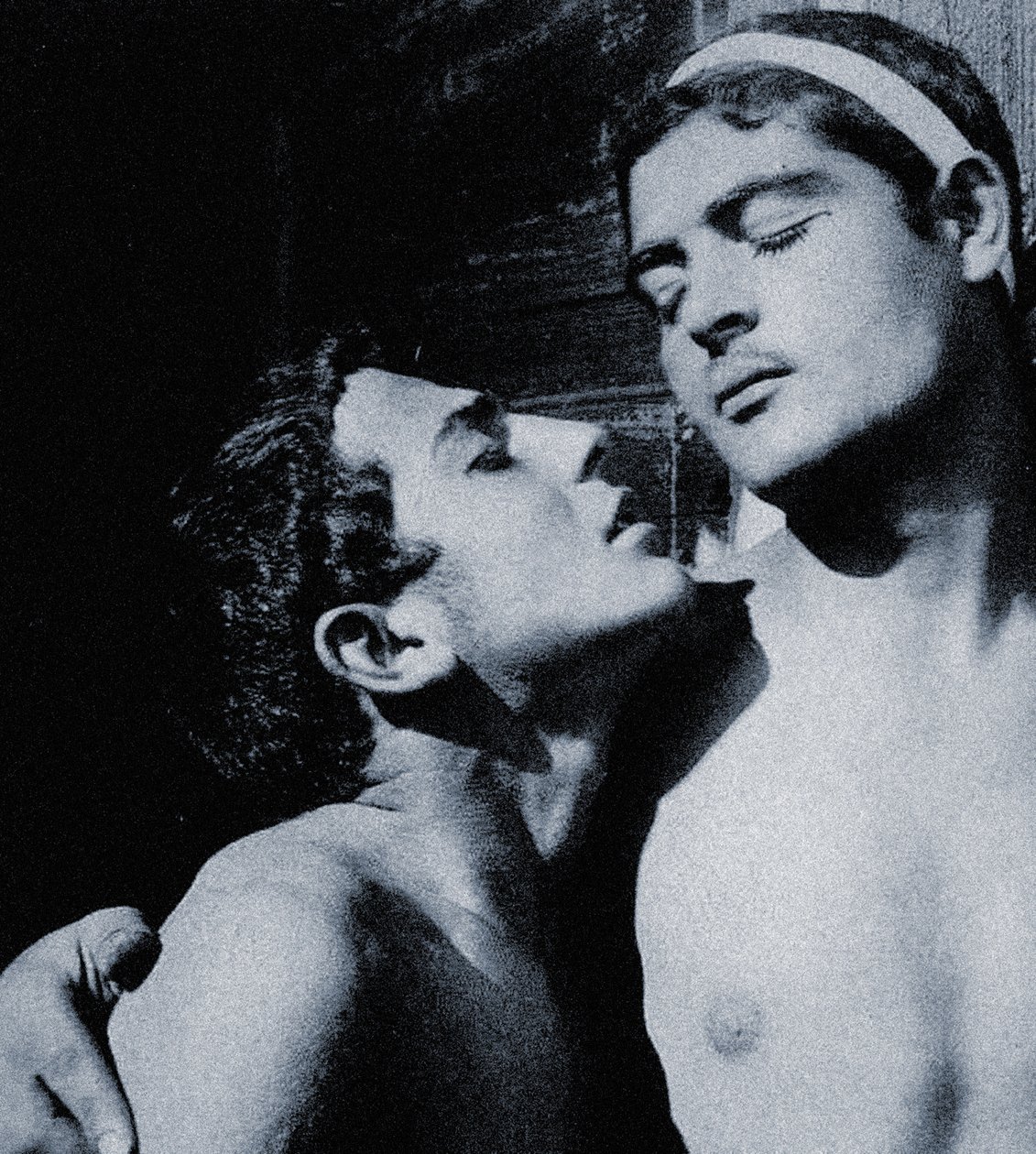 Estudo de dois nus masculinos, Sicília c.1898 (foto sépia) de Baron Wilhelm von Gloeden