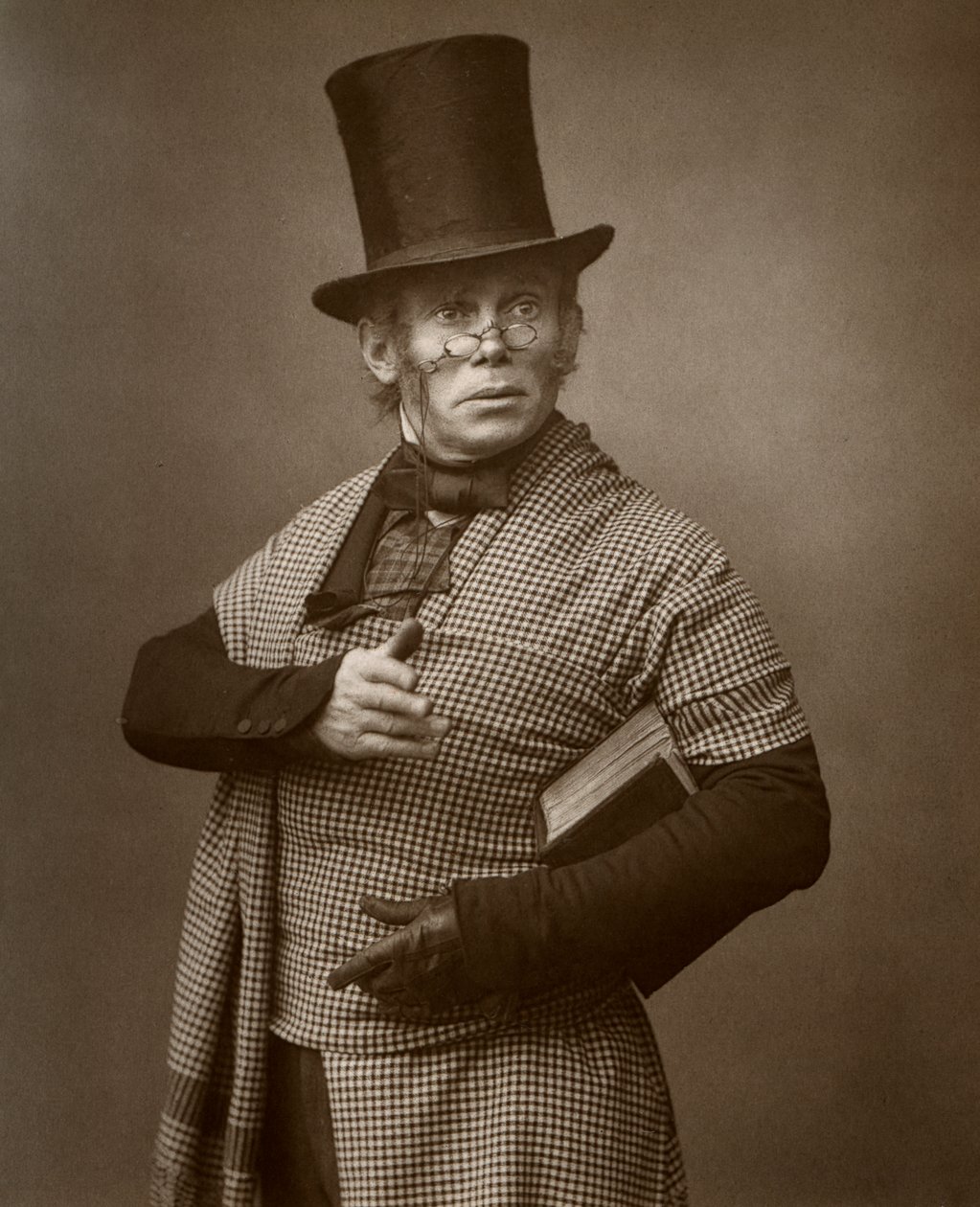 Ator britânico Felix Morris em One Change, 1886. de Barraud