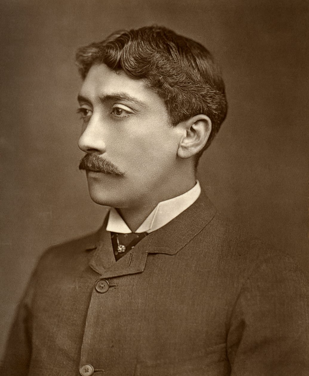 Ator britânico Yorke Stephens em Uma mudança, 1886 de Barraud