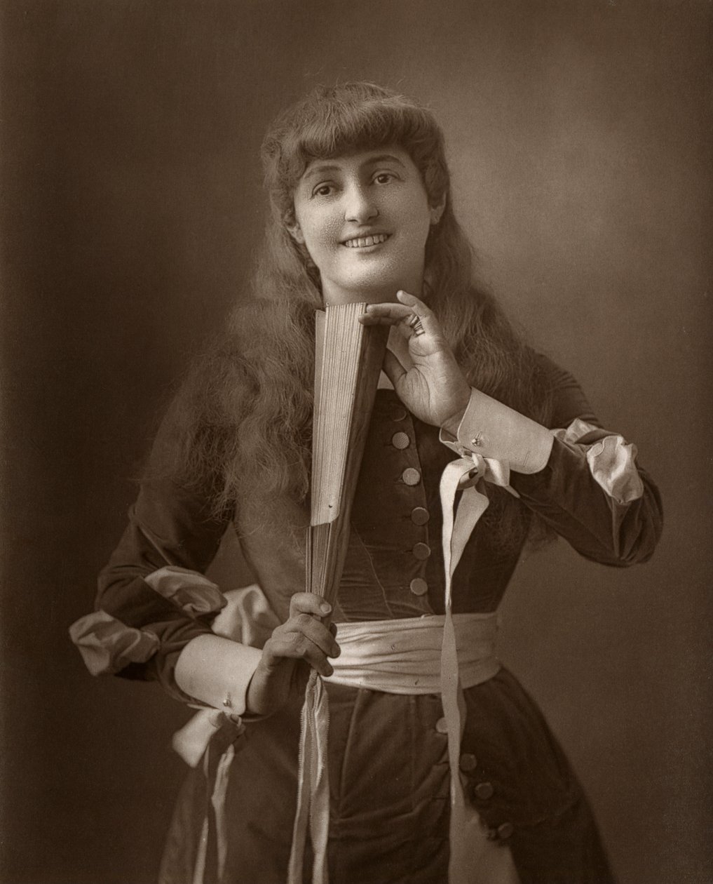 Atriz britânica Alice Atherton em Oliver Grumble, 1886 de Barraud