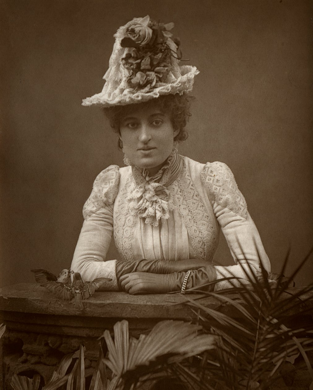 Atriz britânica Cissy Grahame em The Pickpocket, 1886. de Barraud